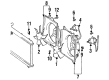 Toyota Avalon Radiator fan Diagram - 16361-0A010