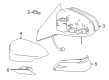 Toyota Car Mirror Diagram - 87906-07051
