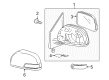 Toyota RAV4 Car Mirror Diagram - 87910-42B00