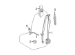 Toyota Matrix Seat Belt Diagram - 73210-02340-B1