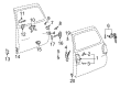 Toyota RAV4 Exterior Door Handle Diagram - 69090-42010