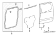 Toyota Tacoma Door Seal Diagram - 67872-04010