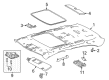Toyota Corolla Sun Visor Diagram - 74320-12L10-B0