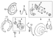 Toyota Camry Parking Brake Cable Diagram - 46430-06172