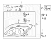 Toyota Camry Headlight Bulb Diagram - 90084-98061