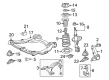 Toyota Camry Strut Mounts Diagram - 48609-06250