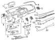 Toyota Highlander Dash Panel Vent Portion Covers Diagram - 55606-0E020
