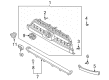 Toyota 4Runner Grille Diagram - 53100-35860-B0