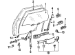 Toyota Camry Rear Passenger Door Handle Latch Diagram - 69330-33010