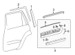 Toyota Land Cruiser Door Moldings Diagram - 75076-60140