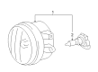 Toyota Highlander Fog Light Bulb Diagram - 90981-AD011