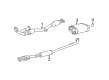 Toyota Camry Exhaust Pipe Diagram - 17410-0A420