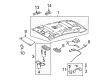 Toyota Yaris Sun Visor Diagram - 74320-52810-E0
