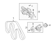 Toyota Tundra Drive Belt Diagram - 90916-02794