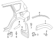 Toyota RAV4 Mud Flaps Diagram - 76626-42180