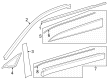 Toyota Crown Door Moldings Diagram - 75720-30570