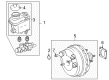Toyota Sequoia Brake Booster Diagram - 44610-0C092