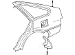 Toyota Corolla Mud Flaps Diagram - 76626-19055