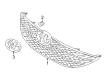 Toyota Camry Grille Diagram - 53101-33150