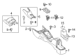 Toyota Prius C Cup Holder Diagram - 58837-52040-C0