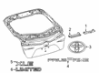 Toyota Prius Prime Emblem Diagram - 75403-12040