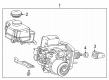 Toyota Crown Signia Brake Booster Diagram - 47050-30450