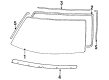 Toyota Celica Windshield Diagram - 56111-20490