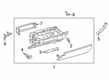 Toyota Avalon Glove Box Diagram - 55303-07051-C0