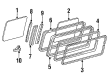 Toyota Van Weather Strip Diagram - 62741-87002