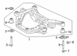 Toyota RAV4 Rear Crossmember Diagram - 51200-0R020