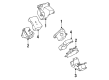 Toyota 4Runner Engine Mount Diagram - 12371-65010