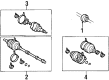 Toyota CV Joint Diagram - 43460-19156