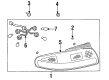 Toyota Celica Tail Light Diagram - 81550-2B430