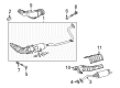Toyota Catalytic Converter Diagram - 17410-37300