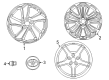 Toyota RAV4 Prime Spare Wheel Diagram - 42611-42580