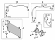 Toyota Yaris iA A/C Compressor Clutch Diagram - 88410-WB001