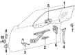 Toyota Celica Exterior Door Handle Diagram - 69220-14090