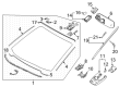 Toyota Prius Car Mirror Diagram - 87810-0WQ40