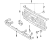 Toyota Land Cruiser Grille Diagram - 53101-60130
