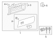 Toyota Sequoia Glove Box Diagram - 55320-0C012-E1