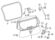 Toyota Prius V Door Latch Assembly Diagram - 69350-28151