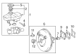Toyota Tacoma Brake Booster Diagram - 44610-AK030