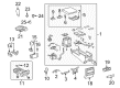 Toyota Land Cruiser Center Console Base Diagram - 88520-60361-E0