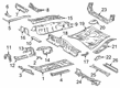 Toyota Prius AWD-e Floor Pan Diagram - 58211-47100