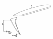 Toyota GR Corolla Spoiler Diagram - 76088-12060