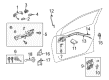 Toyota Corolla Exterior Door Handle Diagram - 69212-02080-B1