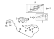 Scion xD Wiper Arm Diagram - 85241-52150