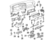 Toyota Tacoma Instrument Panel Light Bulb Diagram - 90981-11018