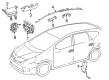 Toyota Prius V Airbag Diagram - 73920-47061