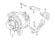 Toyota Camry Alternator Bracket Diagram - 12512-20010